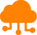 iot connected cloud icon
